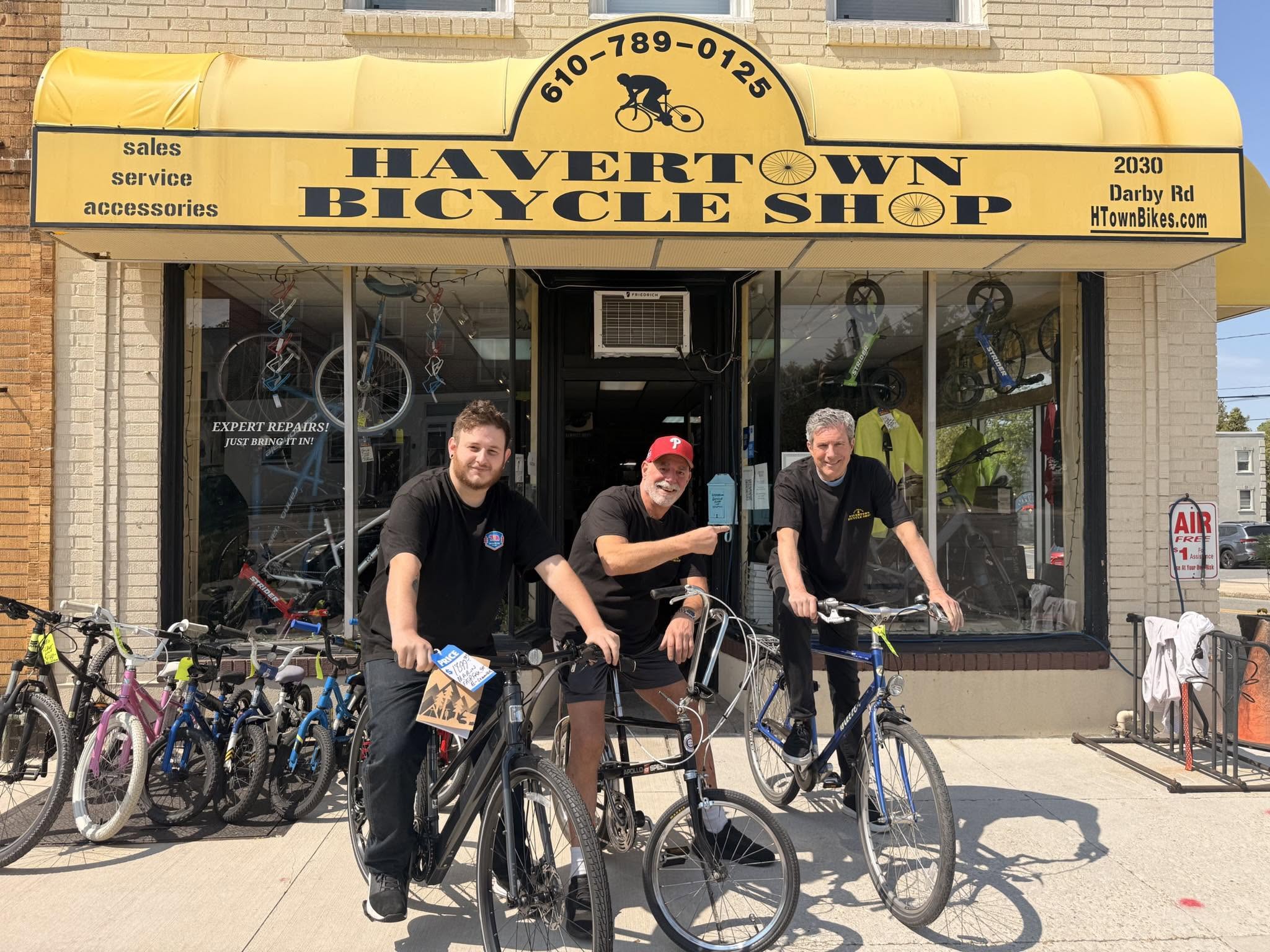 Bob Kelly at Havertown Bicycle Shop